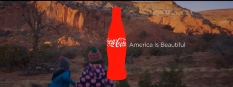 Coca-Cola Super Bowl commercial screenshot Coca-Cola Super Bowl commercial screenshot