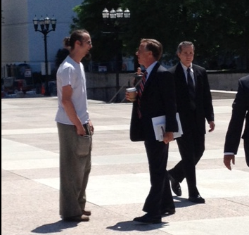 Shane Claiborne and Gov. Bill Haslam. Courtesy Shane Claiborne Shane Claiborne and Gov. Bill Haslam. Courtesy Shane Claiborne