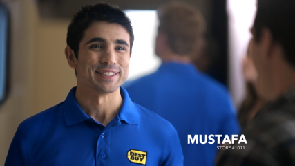Best Buy employee Mustafa, who is featured on a Best Buy commercial. Photo courtesy of Best Buy / RNS