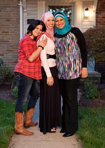 Sisters Shadia, Suehalia, and Samira from All American Muslim. Image via TLC. Sisters Shadia, Suehalia, and Samira from All American Muslim. Image via TLC.