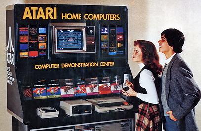 Atari gaming demo center, circa 1980. Image via http://www.wylio.com/credits/Flickr/4734206265 Atari gaming demo center, circa 1980. Image via wylio