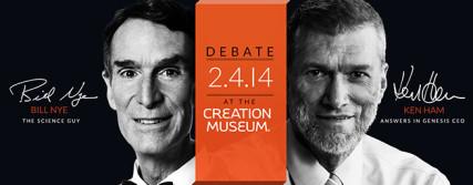 Promotion photo for the debate between Bill Nye and Ken Ham. Photo courtesy of http://www.answersingenesis.org/ Via RNS.