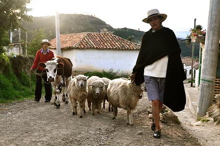 Campesinos in Monguí, Boyaca, Colombia. Image via Wylio. Campesinos in Monguí, Boyaca, Colombia. Image via Wylio.