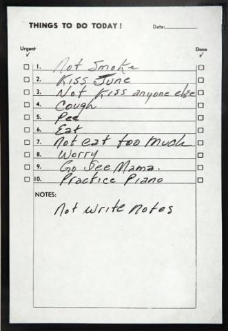 Johnny Cash's to-do list. Image via Open Culture. Johnny Cash's to-do list. Image via Open Culture.