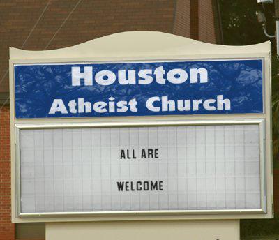A fake church sign for the Houston Oasis group. Courtesy of says-it.com Courtesy of says-it.com