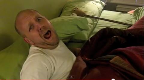 Scene from Piatt family’s Pulp Christmas video/YouTube