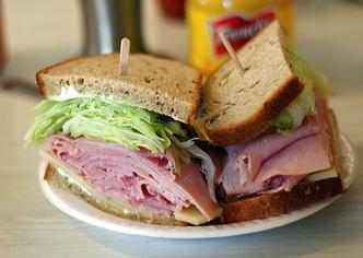 Ham sandwich. Image by Marshall Astor via Wylio, http://bit.ly/zjSmtb. Ham sandwich. Image by Marshall Astor via Wylio, http://bit.ly/zjSmtb.