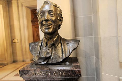 Bust of Harvey Milk. By Son of Groucho/Wylio http://bit.ly/L3rfmq. Bust of Harvey Milk. By Son of Groucho/Wylio http://bit.ly/L3rfmq.