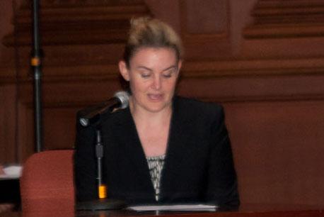 Alycia Ashburn testifies at the EPA hearing. Photo by James Colten / Sojourners Photo by James Colten / Sojourners