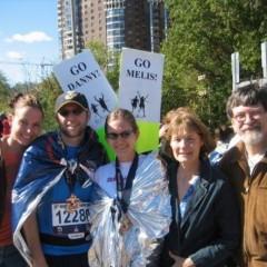 Daniel Burke (second from left) with his wife and family after the Marine Corp Marathon in 2007. Photo courtesy Daniel Burke Photo courtesy Daniel Burke