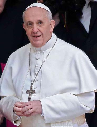 Pope Francis I. Photo courtesy Patheos.