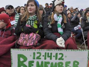 Mourners remember the shooting at Sandy Hook. Photo courtesy of Odyssey Networks Photo courtesy of Odyssey Networks