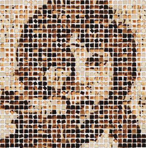 Paul McCartney made of pieces of toast. Photo courtesy of Henry Hargreaves Photo courtesy of Henry Hargreaves