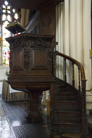 Pulpit of St. Mary le Tower parish in Ipswich, UK. Via Wylio http://bit.ly/wTWgaL Pulpit of St. Mary le Tower in Ipswich, UK. Via Wylio http://bit.ly/wTWgaL