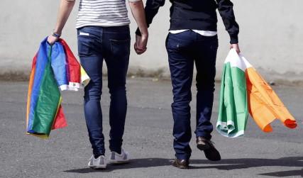 A couple walks in Dublin as Ireland holds a referendum on gay marriage May 23, 2015.Photo via REUTERS / Cathal McNaughton / RNS Photo via REUTERS / Cathal McNaughton / RNS