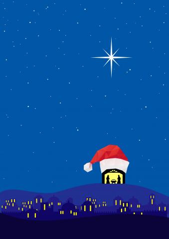Can we celebrate Christmas with Santa and Jesus? RomanYa & zphoto/Shutterstock RomanYa & zphoto/Shutterstock