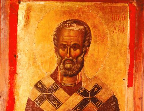 Fourteenth-century icon of St. Nicholas Tlegend/Shutterstock Tlegend/Shutterstock