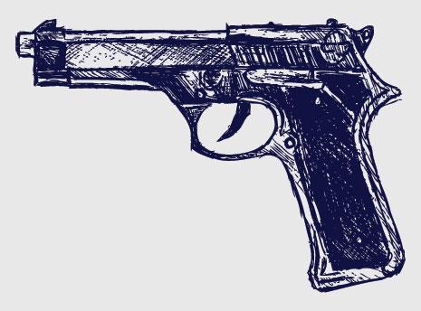 Gun sketch, Aleks Melnik / Shutterstock.com Gun sketch, Aleks Melnik / Shutterstock.com