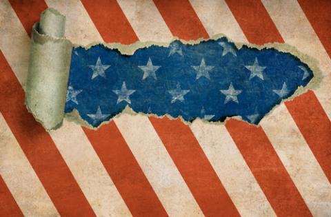 Distressed paper with American flag motif. Photo courtesy Andrey_Kuzmin/shutterstock.com Distressed paper with American flag motif. Photo courtesy Andrey_Kuzmin/shutters