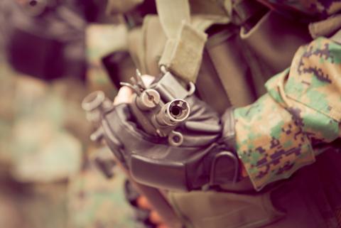 Soldier with assault weapon, Sunshine Pics/ shutterstock.com Soldier with assault weapon, Sunshine Pics/ shutterstock.com