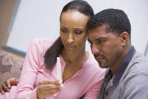 Couple with negative pregnancy test, Monkey Business Images / Shutterstock.com Couple with negative pregnancy test, Monkey Business Images / Shutterstock.com