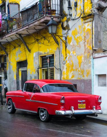Reds, yellows, and blues in Havana, Cuba. Photo courtesy Kamira/shutterstock.com