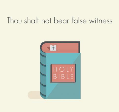 The ninth commandment illustration, Siarhei Tolak / Shutterstock.com The ninth commandment illustration, Siarhei Tolak / Shutterstock.com