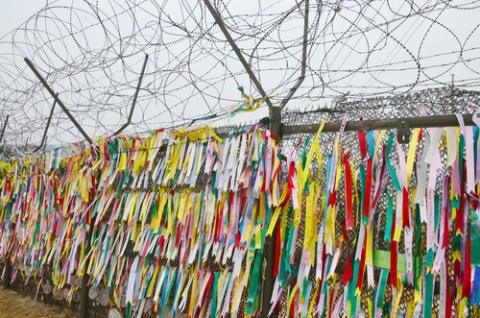 Prayer ribbons hung on the wall in South Korea, meunierd / Shutterstock.com Prayer ribbons hung on the wall in South Korea, meunierd / Shutterstock.com