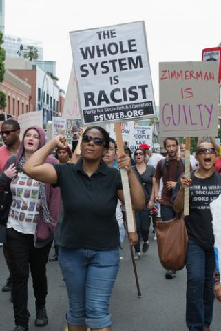 Protestors in San Diego react to the George Zimmerman verdict on July 20, betto rodrigues / Shutterstock.com betto rodrigues / Shutterstock.com
