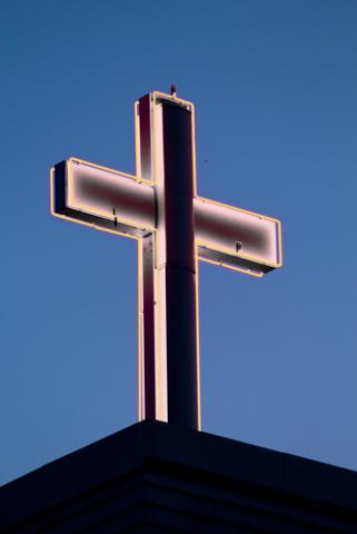 Neon cross. Image courtesy Laura Bartlett/shutterstock.com Neon cross. Image courtesy Laura Bartlett/shutterstock.com