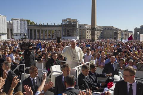 Pope Francis I in Rome, Italy, in September. Iacopo Guidi / Shutterstock Iacopo Guidi / Shutterstock