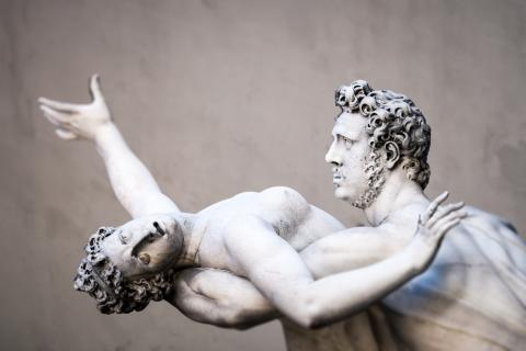 The rape of the Sabine women, Florence Italy. Image courtesy Markus Gann/shutterstock.com The rape of the Sabine women, Florence Italy. Image courtesy Markus Gann/shutter