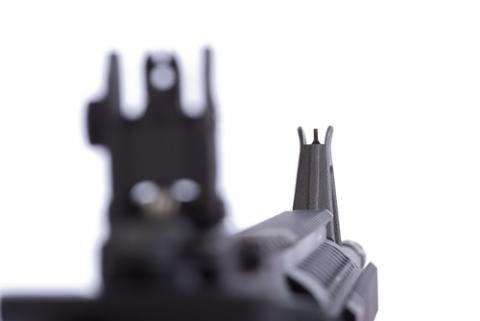 AR-15 front combat site, Artifexx / Shutterstock.com AR-15 front combat site, Artifexx / Shutterstock.com