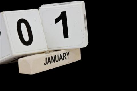 Beginning a new year. Photo: canonzoom via Shutterstock