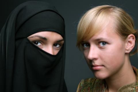 Image result for picture of a muslim woman and a christian