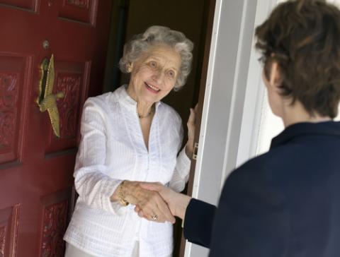Door-to-door solicitor photo, EdBockStock / Shutterstock.com Door-to-door solicitor photo, EdBockStock / Shutterstock.com