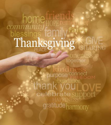 Thankfulness. Image courtesy Nikki Zalewski/shutterstock.com Thankfulness. Image courtesy Nikki Zalewski/shutterstock.com