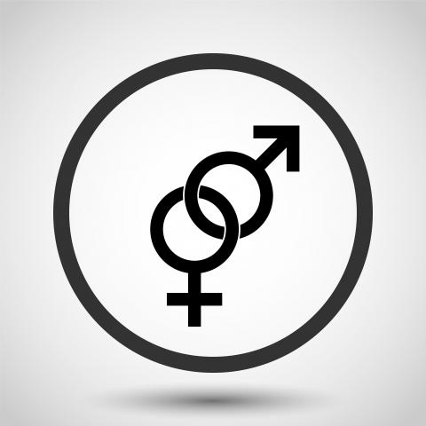 Male and female symbols. Image via Babii Nadiia / Shutterstock.com