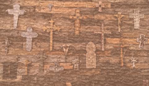 Wall of crosses Wall of crosses