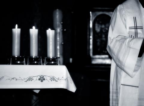 Priest during Mass, Gordan / Shutterstock.com Priest during Mass, Gordan / Shutterstock.com