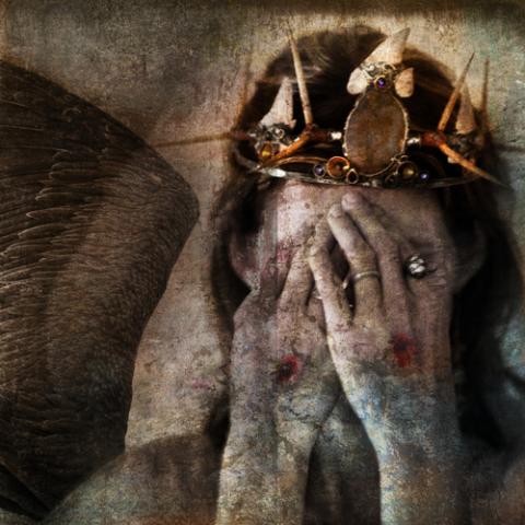 Jesus-like image hiding face, Elena Ray / Shutterstock.com Jesus-like image hiding face, Elena Ray / Shutterstock.com