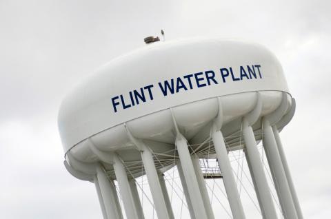 Flint, Mich., water tower. Flint, Mich., water tower.