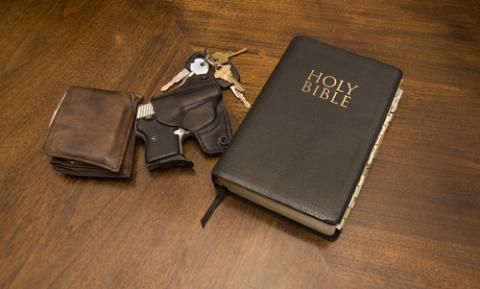 Keys, a Bible, and a gun. Image courtesy Jorge R. Gonzalez/shutterstock.com. Keys, a Bible, and a gun. Image courtesy Jorge R. Gonzalez/shutterstock.com.