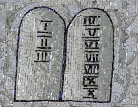 Ten Commandments Mosaic. Image via Zvonimir Atletic / Shutterstock Ten Commandments Mosaic. Image via Zvonimir Atletic / Shutterstock