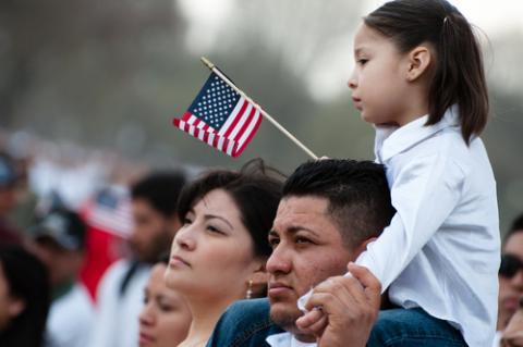 Family at D.C. immigration march. Ryan Rodrick Beiler / Shutterstock.com Ryan Rodrick Beiler / Shutterstock.com