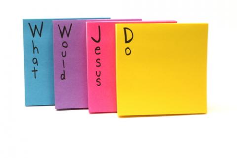 What Would Jesus Do? Post-its. Keith Bell / Shutterstock.com What Would Jesus Do? Post-its. Keith Bell / Shutterstock.com
