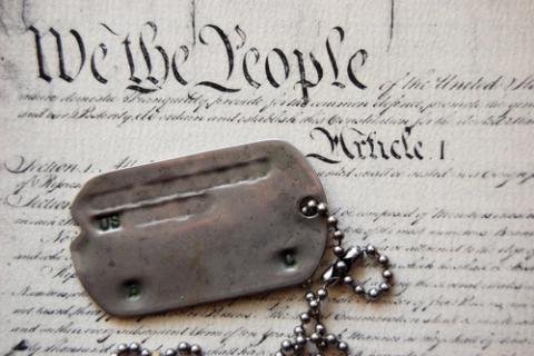 Photo: Dogtags on the Constitution, Sergey Kamshylin / Shutterstock.com Photo: Dogtags on the Constitution, Sergey Kamshylin / Shutterstock.com