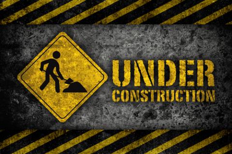 Under construction sign, L.Watcharapol / Shutterstock.com Under construction sign, L.Watcharapol / Shutterstock.com