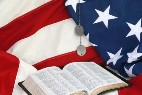American flag and open Bible. Image by Susan Law Cain /Shutterstock. American flag and open Bible. Image by Susan Law Cain /Shutterstock.