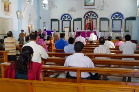 Church in Bangalore, India. Image via Komar / Shutterstock.com.